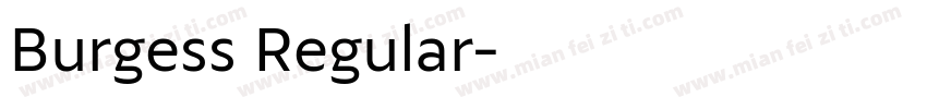 Burgess Regular字体转换